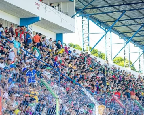 Parazão usa pausa técnica para alertar torcedores sobre descarte de lixo nos estádios e promover economia circular com a Parada pelo Clima