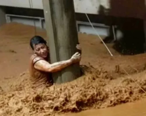 Mulher Heroína: Sobrevivência Incrível Agarrada a Poste por 3h em Enchentes Devastadoras em Ubá, MG