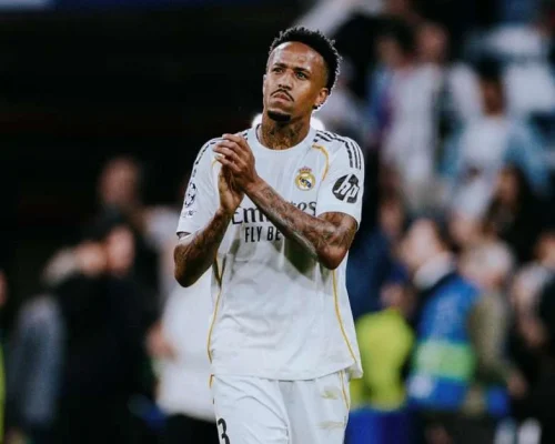 ‘Quando Militão está bem, é o melhor zagueiro do mundo’, afirma técnico do Real Madrid