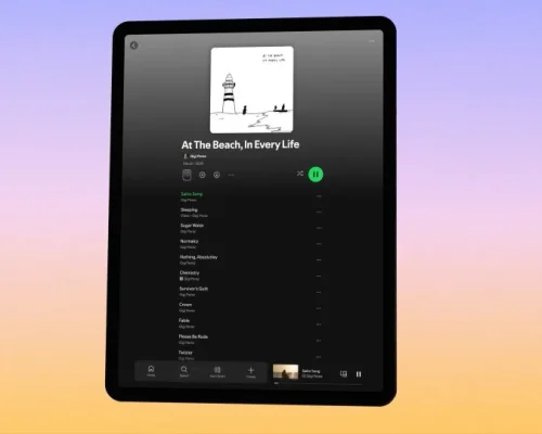 Spotify lança app para tablets mirando rivais do YouTube com navegação aprimorada e controle musical