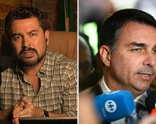 Após reprimenda pública de Flávio Bolsonaro, Paulo Figueiredo mantém apoio ao senador