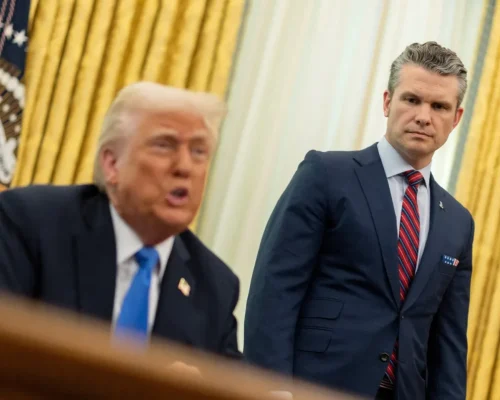 Trump fala em ‘traição’ no Pentágono e nega escassez de mísseis
