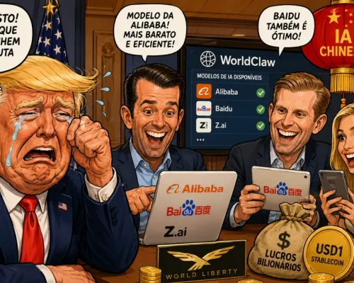 Família Trump lucra com plataforma que oferece modelos chineses de IA, aponta Reuters