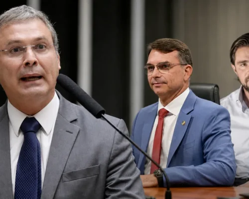 Lindbergh cobra Flávio por R$ 61 milhões ligados a Vorcaro na sabatina do JN